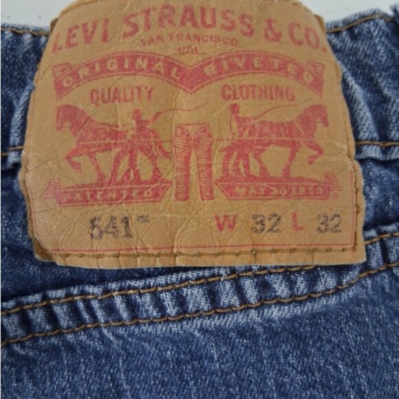Levi Strauss & Co 541 Jeans Mens 32x32 Blue Denim Athletic Fit Stretch Casual - Picture 6 of 12